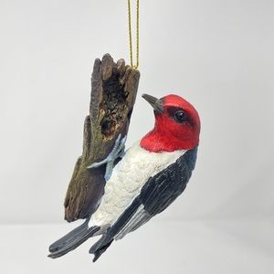 SONGBIRD Ornament Woodpecker by The Danbury Mint Realistic Birds